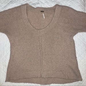 free people nude sweater